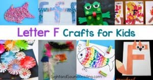 Letter F Crafts for preschool or kindergarten - Fun, easy and educational!