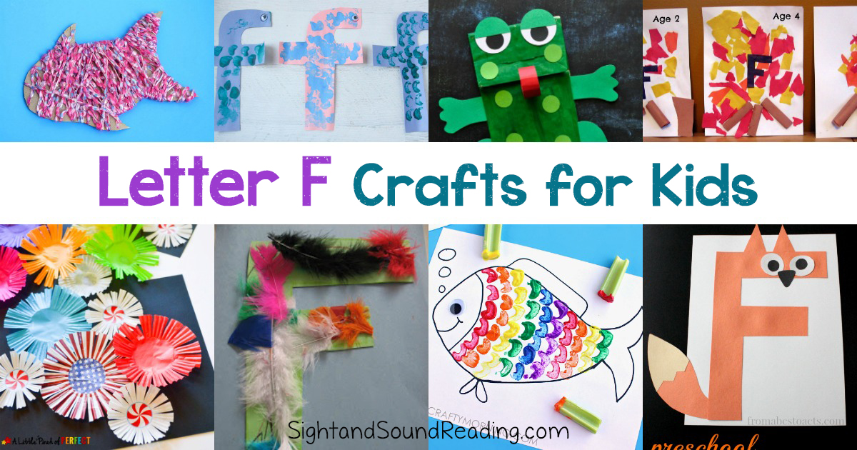 Letter F Crafts for preschool or kindergarten - Fun, easy and educational!