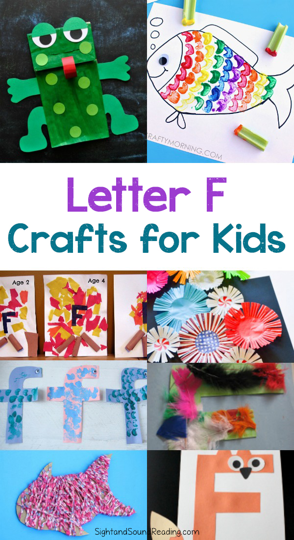 Letter F Crafts for preschool or kindergarten - Fun, easy and educational!