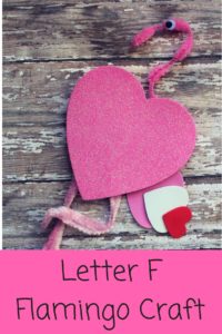 Easy to make Flamingo craft that kids will love to make. This flamingo is a great Letter F Craft, or fun Valentine's Day craft too!