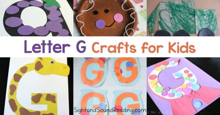 20+ Free Letter G Crafts for Preschoolers