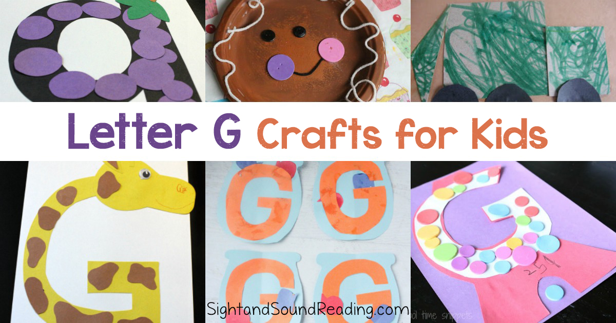 Letter G Crafts for preschool or kindergarten - Fun, easy and educational!