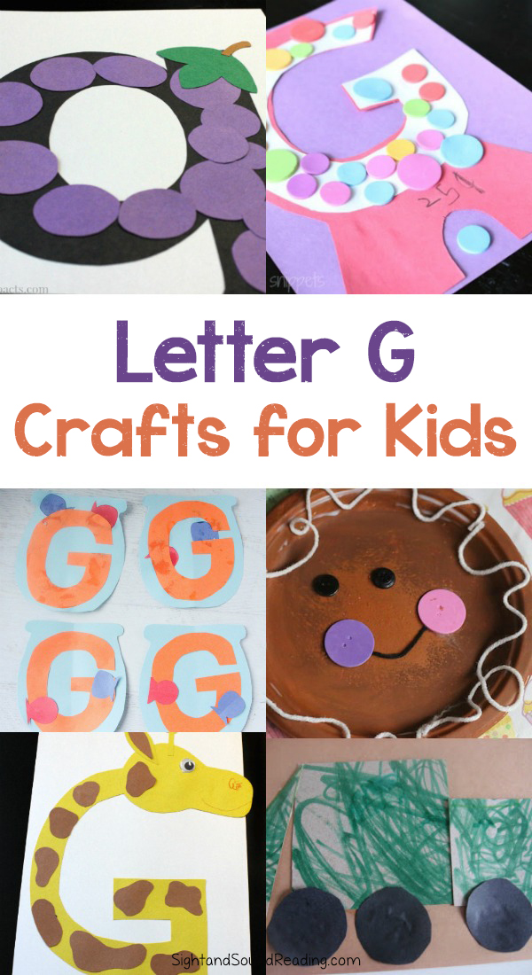Letter G Crafts for preschool or kindergarten - Fun, easy and educational!