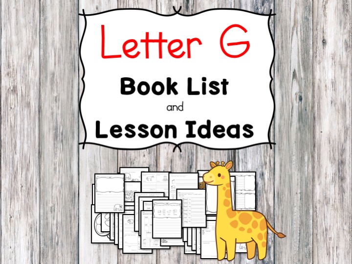 Teaching the letter G? Include some books include letter G sound. Here is the Letter G book list to teach the letter G sound.