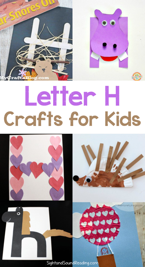 Letter H Crafts for preschool or kindergarten - Fun, easy and educational!