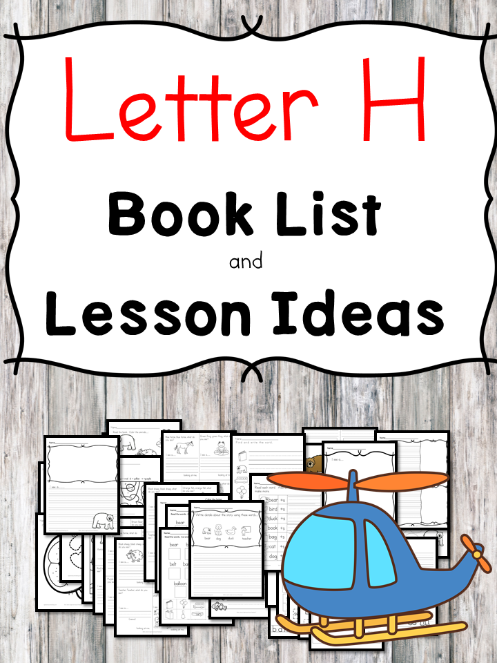 Teaching the letter H? Include some books include letter H sound. Here is the Letter H book list to teach the short letter H sound.