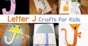 Letter J Crafts for preschool or kindergarten - Fun, easy and educational!