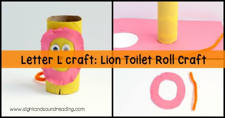 Letter L craft: Lion Toilet Roll Craft