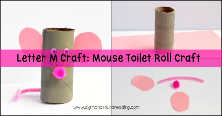 Letter M Craft: Mouse Toilet Roll Craft