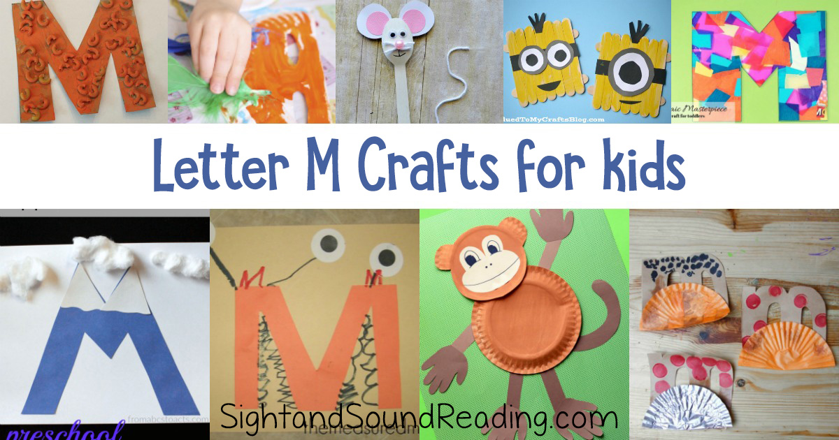 Letter M Crafts for preschool or kindergarten - Fun, easy and educational!