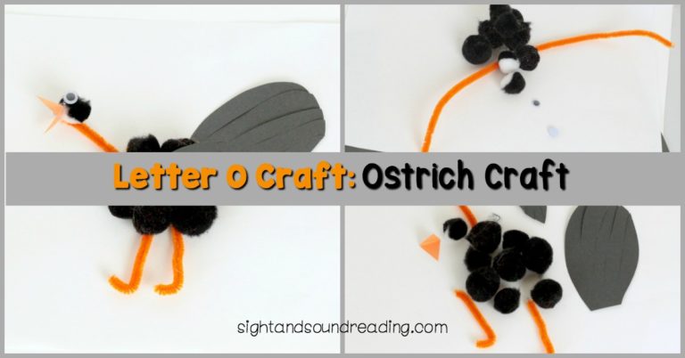 Letter O Craft: Ostrich Craft