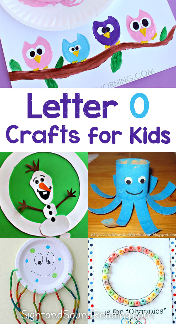 幼稚園や幼稚園のための手紙O工芸品-楽しく、簡単で教育的！