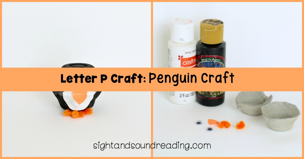 Letter P Craft- Penguin Craft FB This Letter P craft: Penguin Craft is easy enough for kindergarten children, and it just takes a few recycled materials to put together.