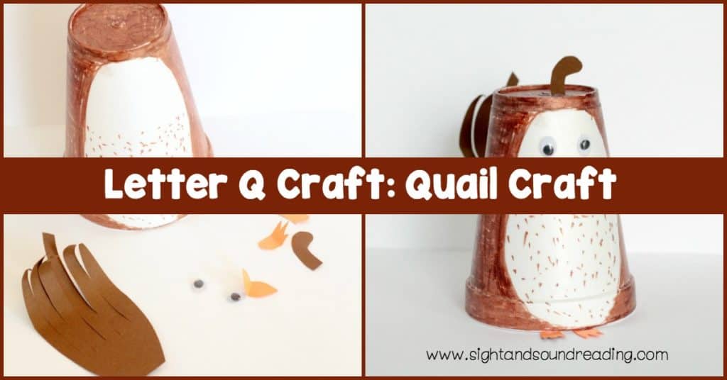 Letter Q Craft: Quail Craft | Mrs. Karle's Sight and Sound Reading