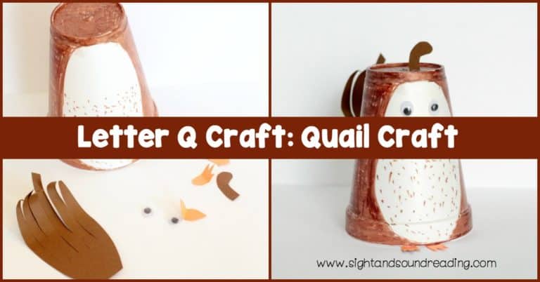 Letter Q Craft: Quail Craft