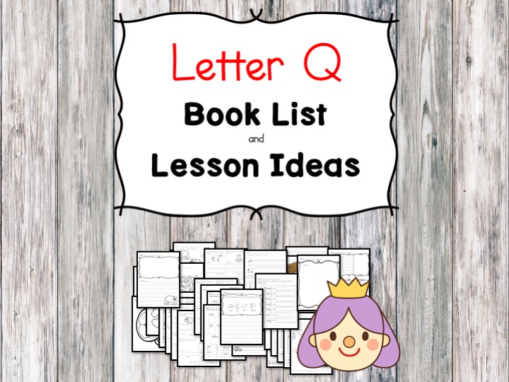 Teaching the letter Q? Include some books include letter Q sound. Here is the Letter Q book list to teach the letter Q sound.