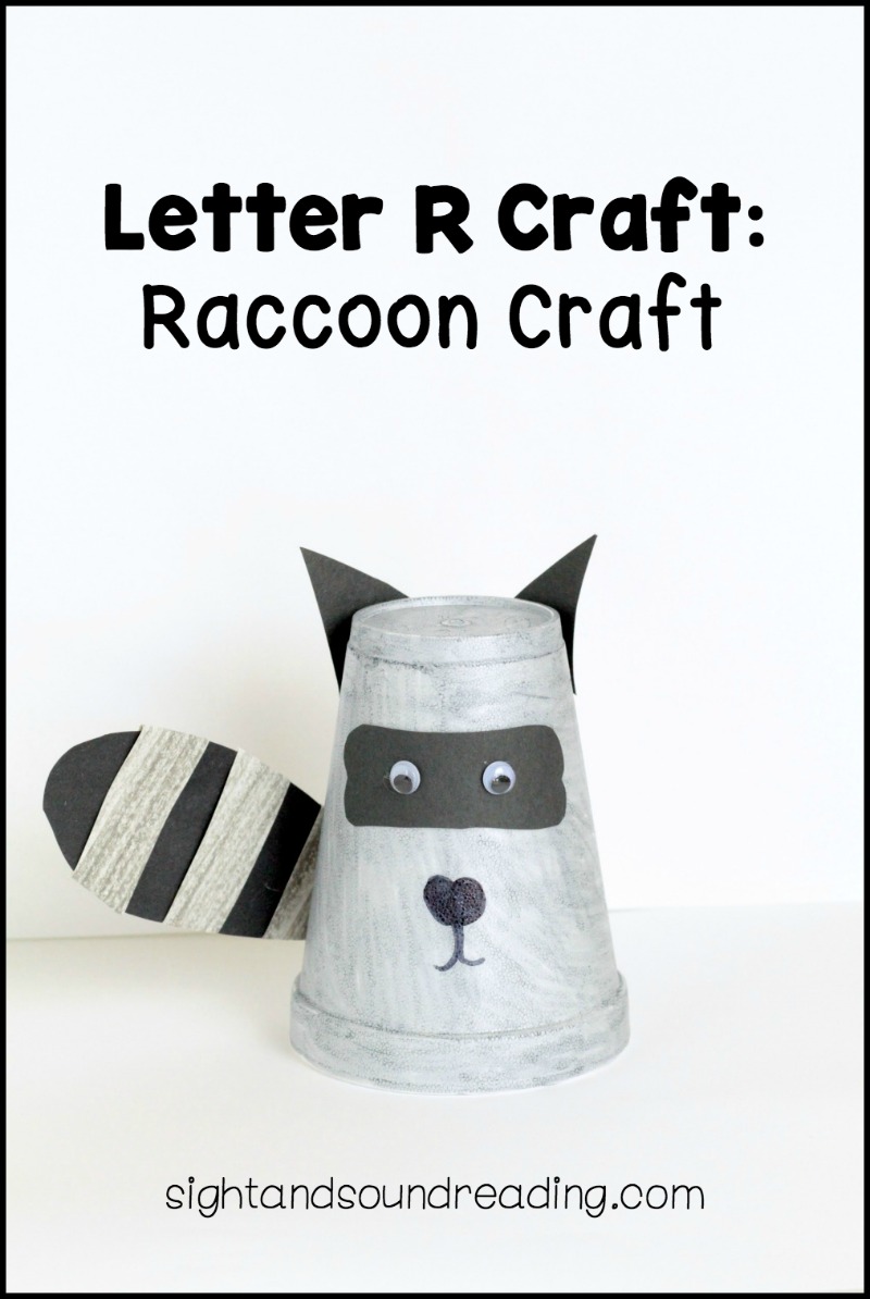 If you love raccoons, you'll love this R is for Raccoon craft. Use this Letter R craft when studying raccoons or other night creatures.