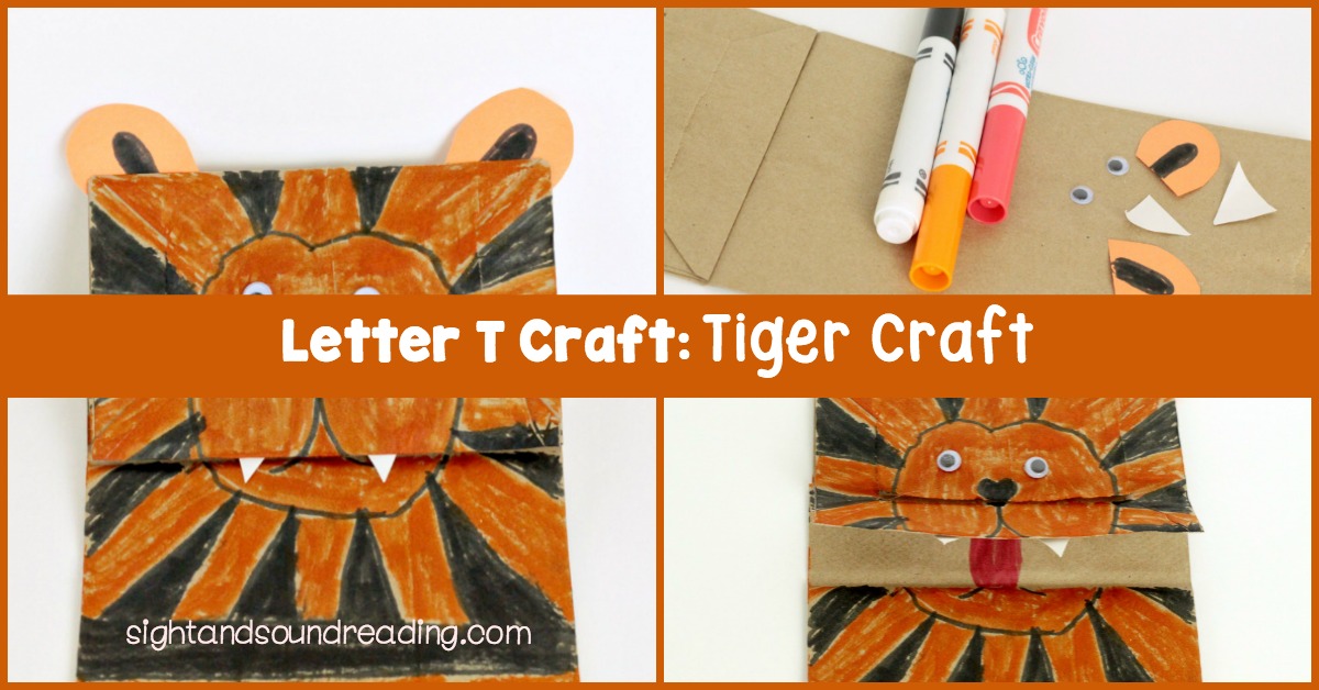 When you are studying the letter T, don't miss out on making these super fun and super simple Letter T Craft: tiger crafts.