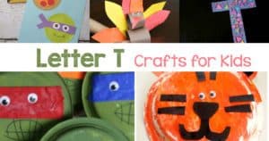Letter T Crafts for preschool or kindergarten - Fun, easy and educational!