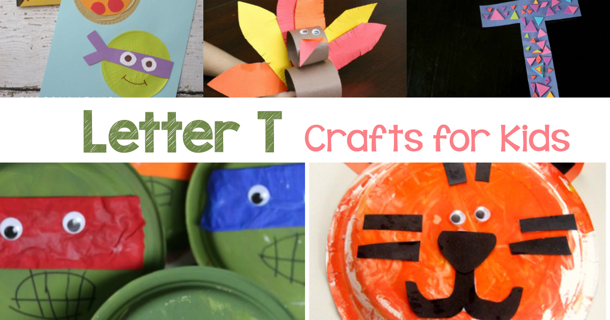 Letter T Crafts for preschool or kindergarten - Fun, easy and educational!