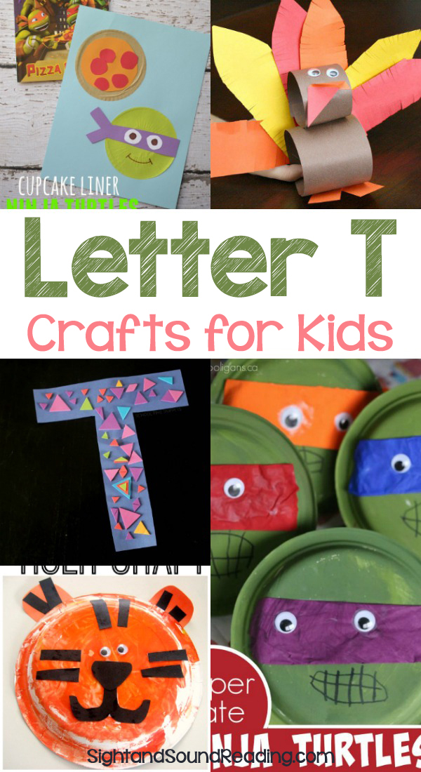 Letter T Crafts for preschool or kindergarten - Fun, easy and educational!