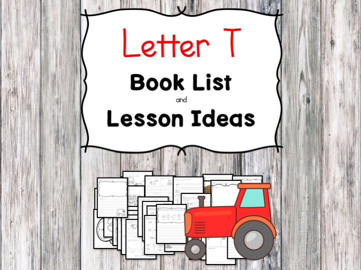 Teaching the letter T? Include some books include letter T sound. Here is the Letter T book list to teach the letter T sound.