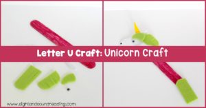 Most kids love unicorns for the magical horns. Help kids learn about the letter U and unicorns when making this Letter U craft.
