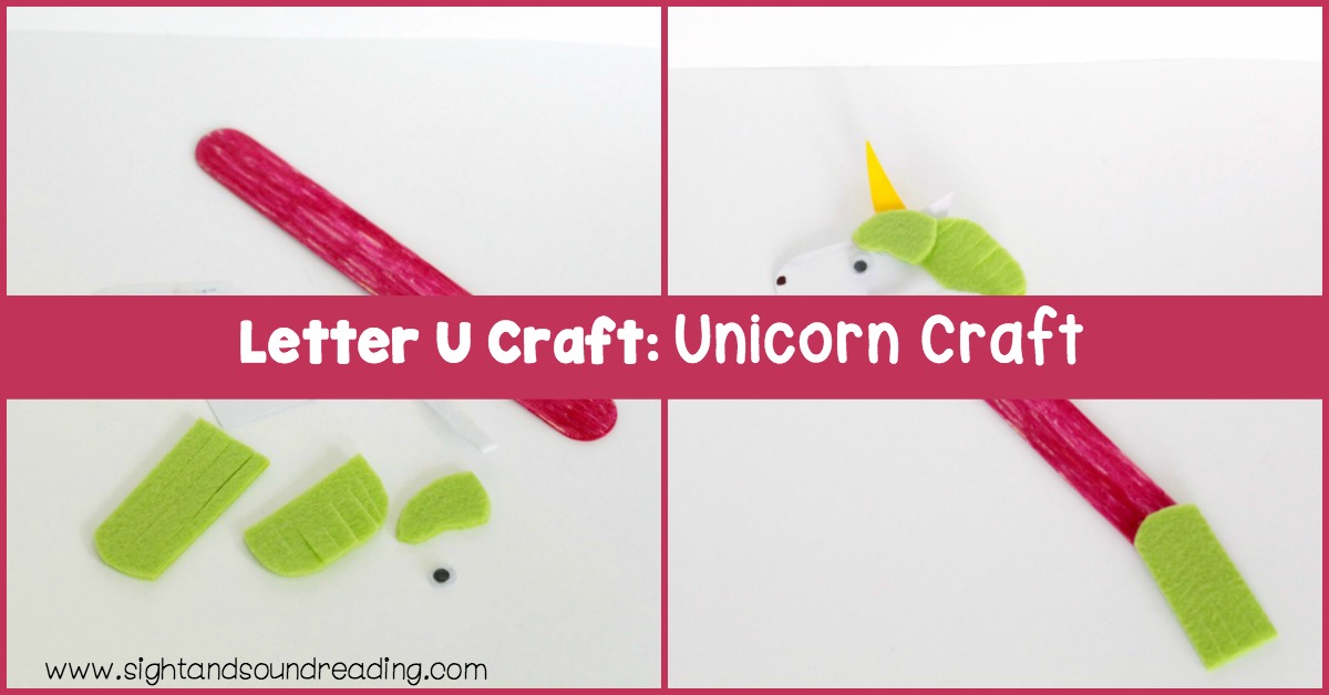 Letter U Craft Unicorn Craft FB Most kids love unicorns for the magical horns. Help kids learn about the letter U and unicorns when making this Letter U craft.
