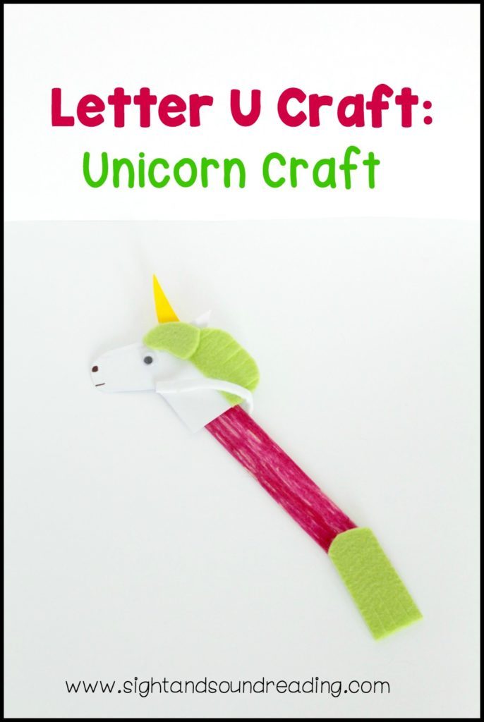  La maggior parte dei bambini amano unicorni per le corna magiche. Aiutare i bambini a conoscere la lettera U e unicorni quando si effettua questa lettera U mestiere.