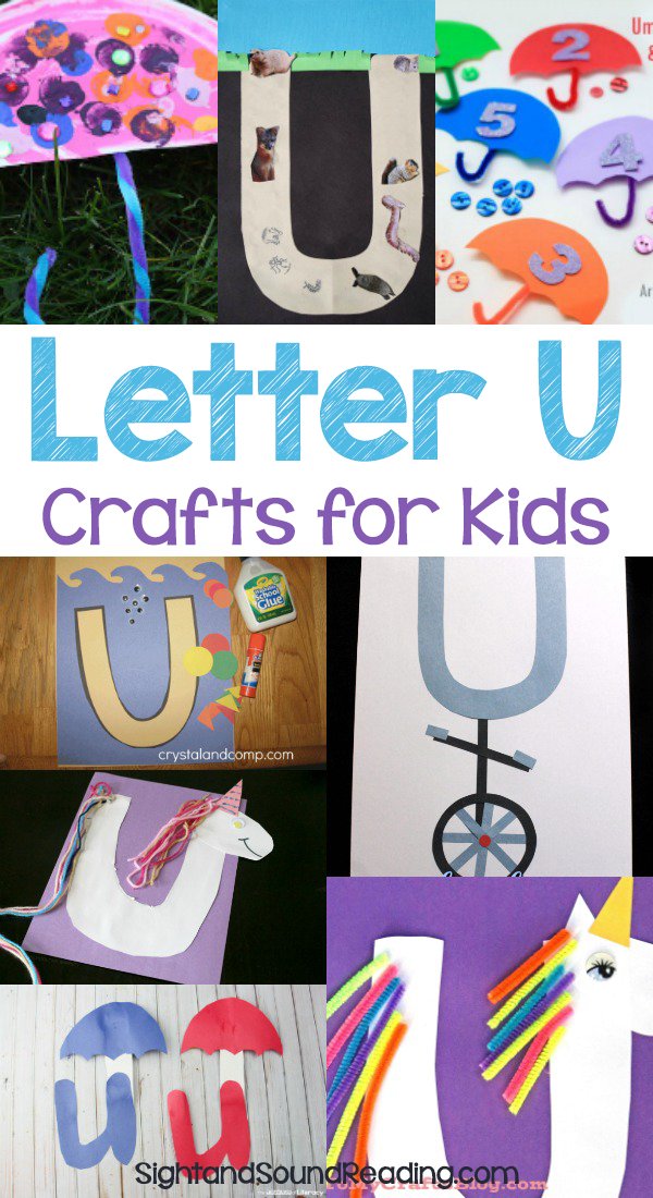 Letter U Crafts for preschool or kindergarten - Fun, easy and educational!