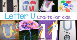 Letter U crafts for preschool and kindergarten