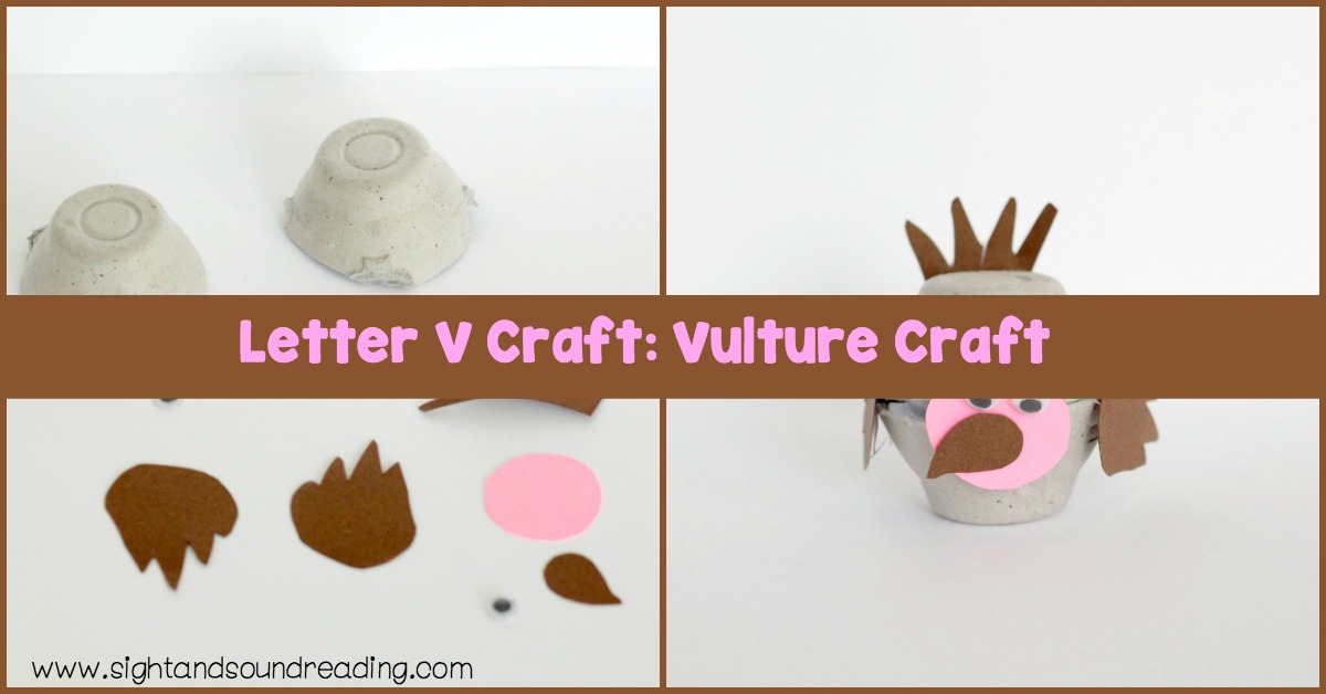 Letter V Craft- Vulture Craft Pin Make this fun Letter V craft when you’re studying the letter V or when you just want to have a craft to make during the study of birds.