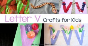 Letter V Crafts for preschool or kindergarten - Fun, easy and educational!