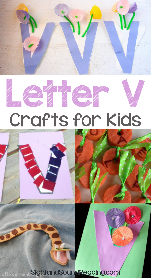 Letter V Crafts for preschool or kindergarten - Fun, easy and educational!