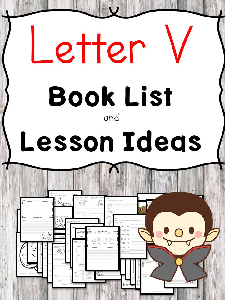 Teaching the letter V? Include some books include letter V sound. Here is the Letter U book list to teach the letter V sound.