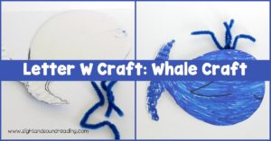 When it comes to learning the letter W, the whale is the first animal that comes to mind for the letter W Craft. Whales are tons of fun.