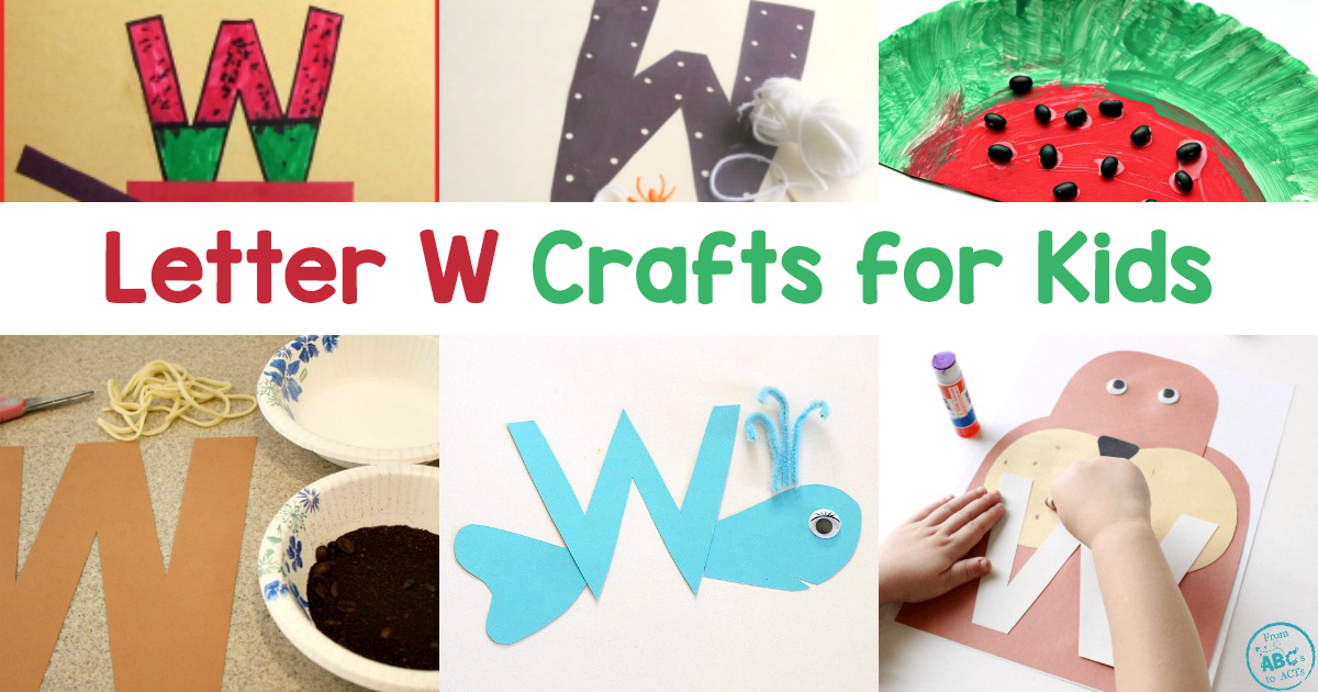 Letter W Crafts for preschool or kindergarten - Fun, easy and educational!
