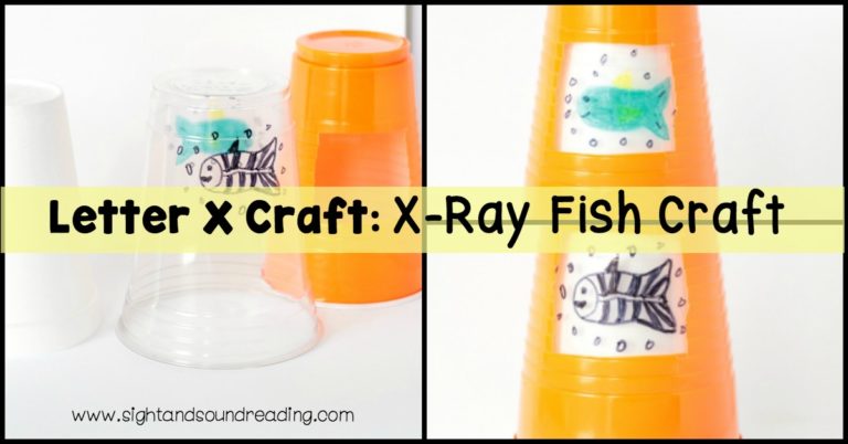 Letter X Craft: X-Ray Fish Craft