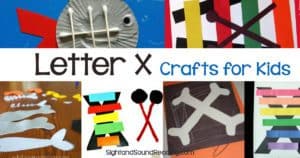 Letter X Crafts for preschool or kindergarten - Fun, easy and educational!