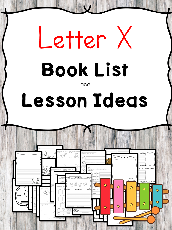 Teaching the letter X? Include some books include letter X sound. Here is the Letter X book list to teach the letter X sound.
