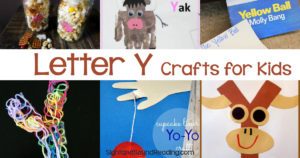 Letter Y Crafts for preschool or kindergarten - Fun, easy and educational!