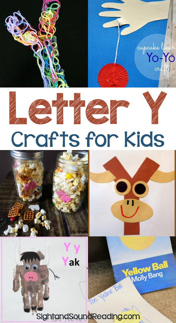 Letter Y Crafts for preschool or kindergarten - Fun, easy and educational!