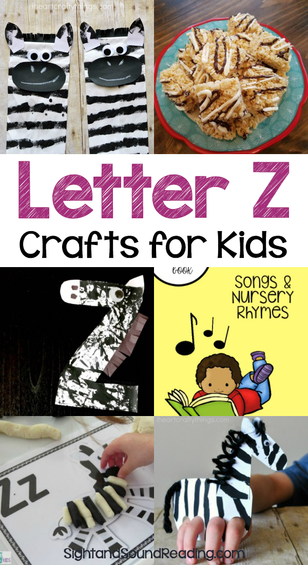 Letter Z Crafts for preschool or kindergarten - Fun, easy and educational! Students will have fun learning and making these fun crafts!