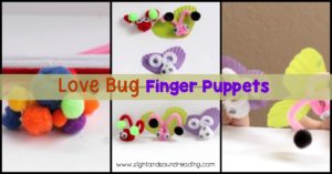 These love bug finger puppets do just that! You'll love that the puppets are easy to make, require few supplies, and don't take a lot of time to craft.