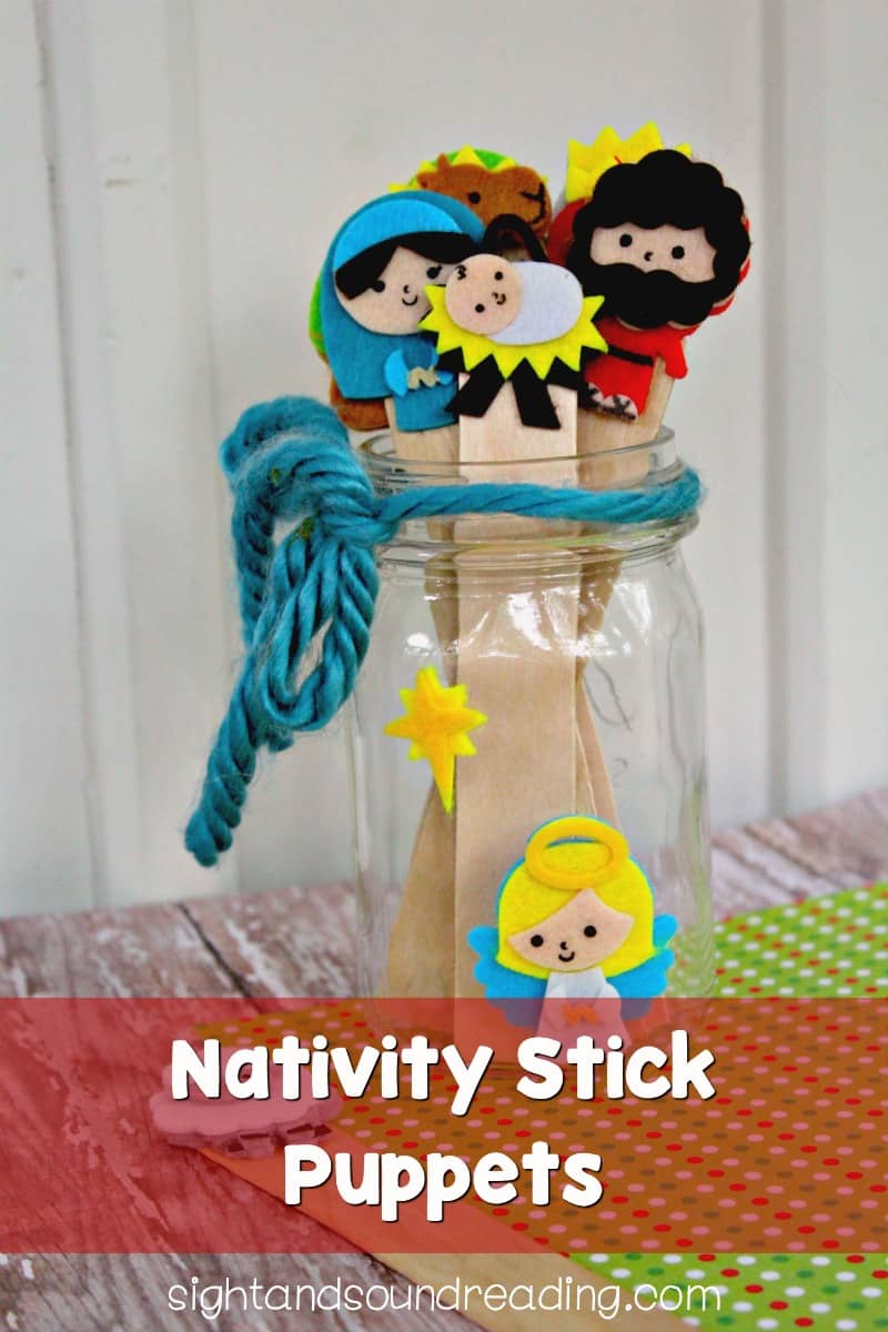 Some crafts related to the nativity can help us to have more Christ-centered Christmas. Today, I would like to share nativity stick puppets.
