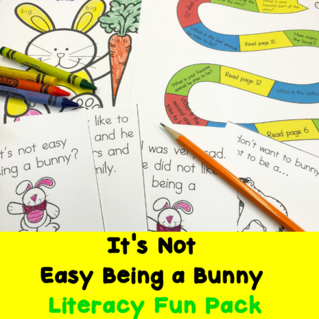 It's Not Easy Being a Bunny printable activities