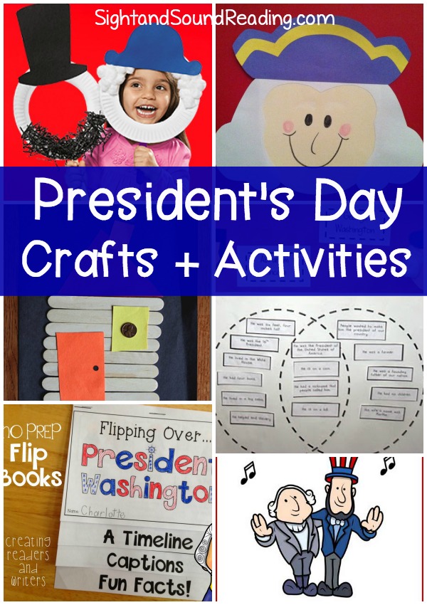 Cute and fun Presidents Day crafts and activities for preschool and kindergarten age children. Make learning fun!