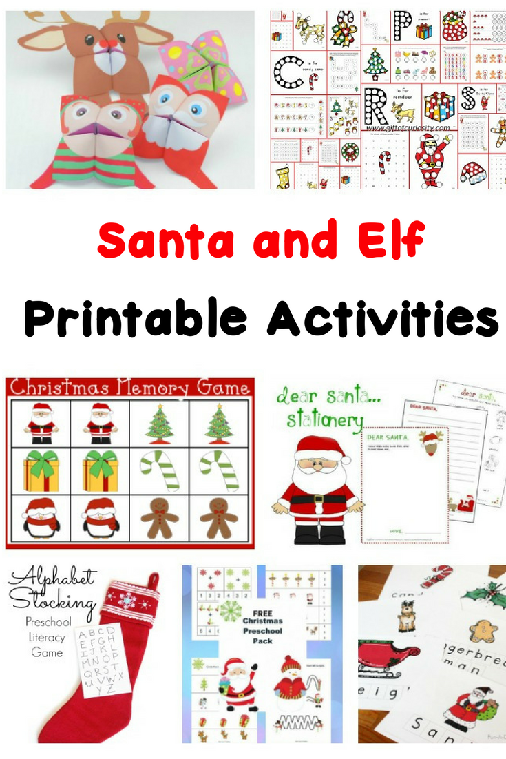 Help make Christmas time fun and educational with these Santa and Elf Worksheets for kids! Fun, free, AND educational!