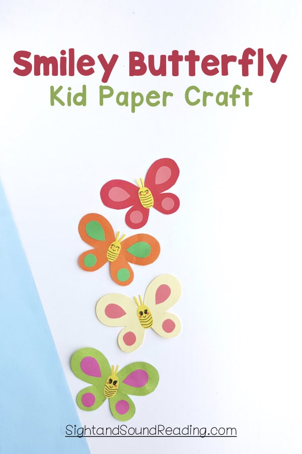 Today I am going to share a cute smiley butterfly kid paper craft to display in your rooms. Let everyone watch them around and not to wait going outdoors.