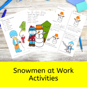 Snowmen at Work Activities